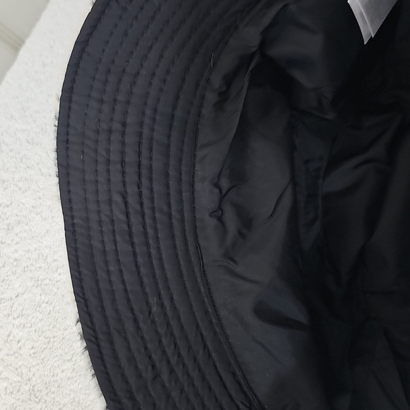 NWT Melrose & Market Plaid Eyelash Bucket Hat Black Combo One Size - Picture 8 of 10